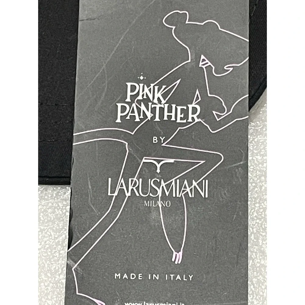 Larusmiani Pink Panther Black Hat Cap Baseball HatUnisex Size M MSRP $270